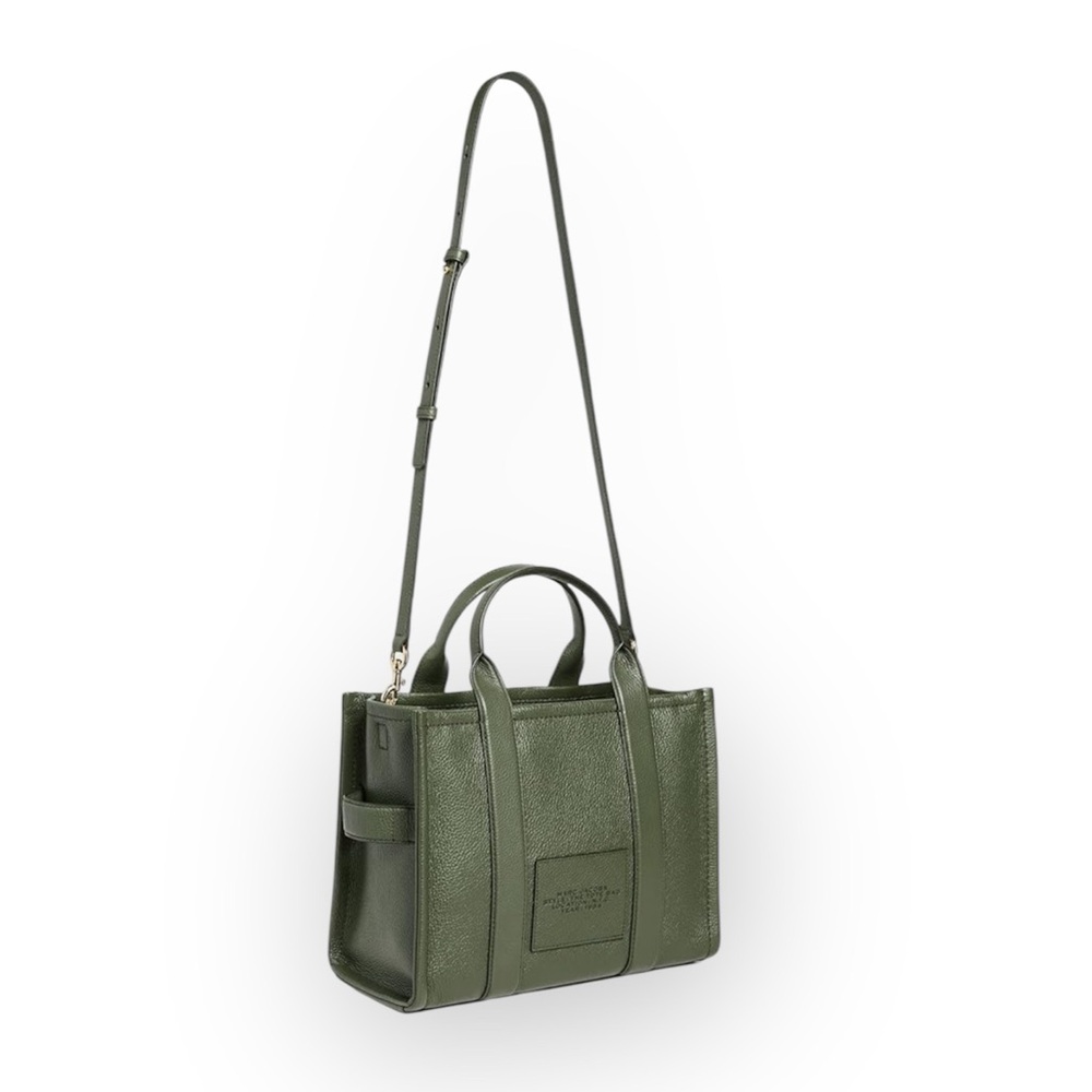 NWT The Leather Medium Tote Bag in Bronze Green